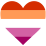 Lesbian Heart Icon