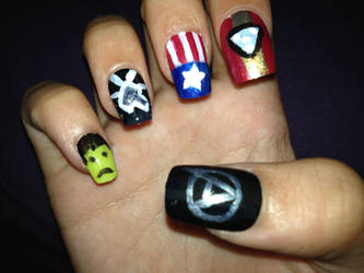 Nail Art - The Avengers