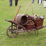 Medieval Wheelbarrow Stock