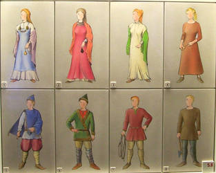 Drawing of Viking clothes