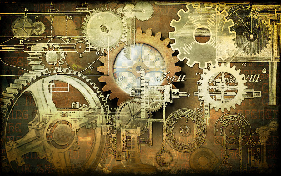 Steampunk Background STOCK