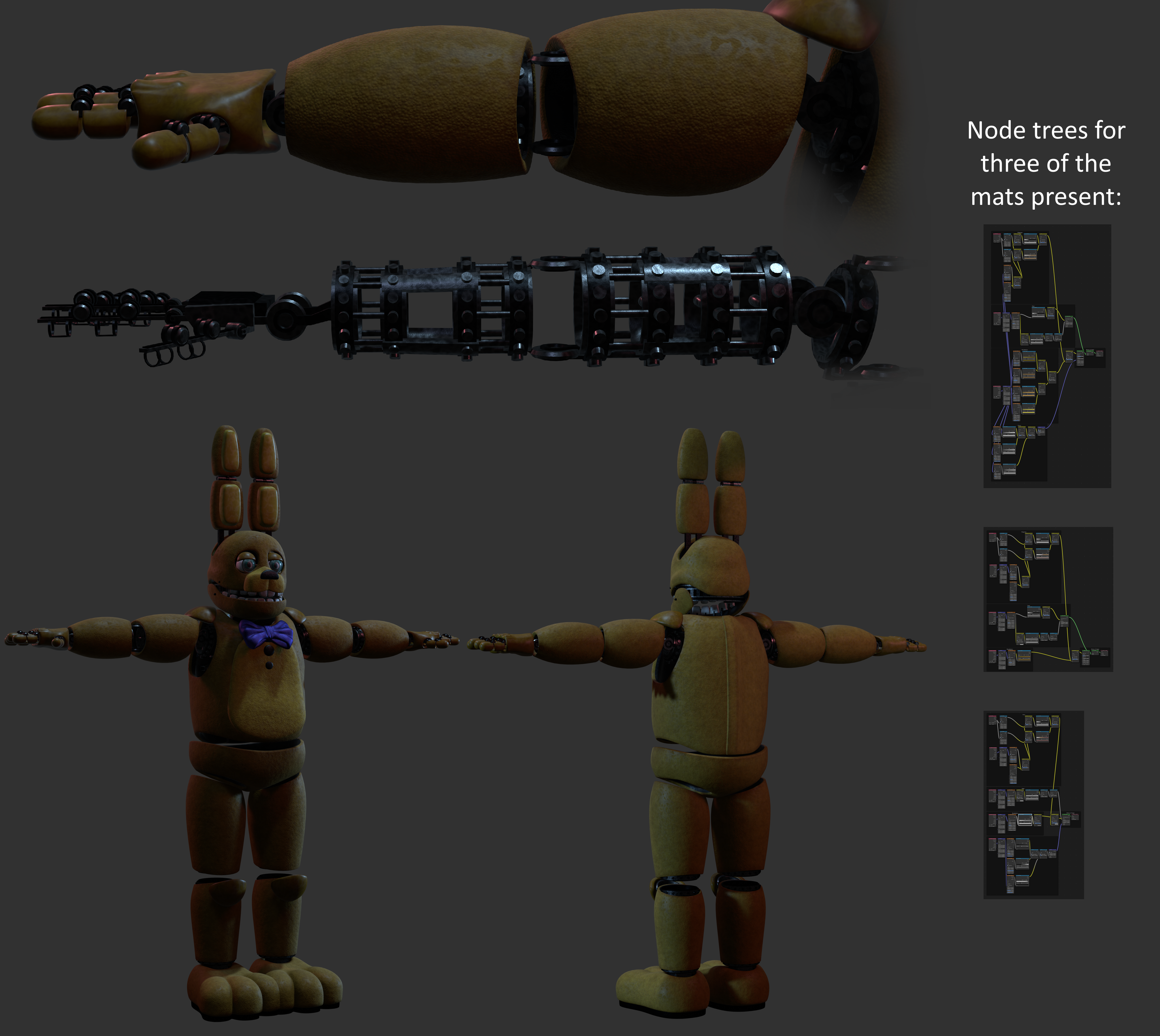 Springbonnie Suit Getting Spring Locks Inaccurate Spring Bonnie V2 - Full Suit by CornKaine on DeviantArt