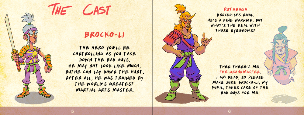 Battle Tofu!! Manual Character Page