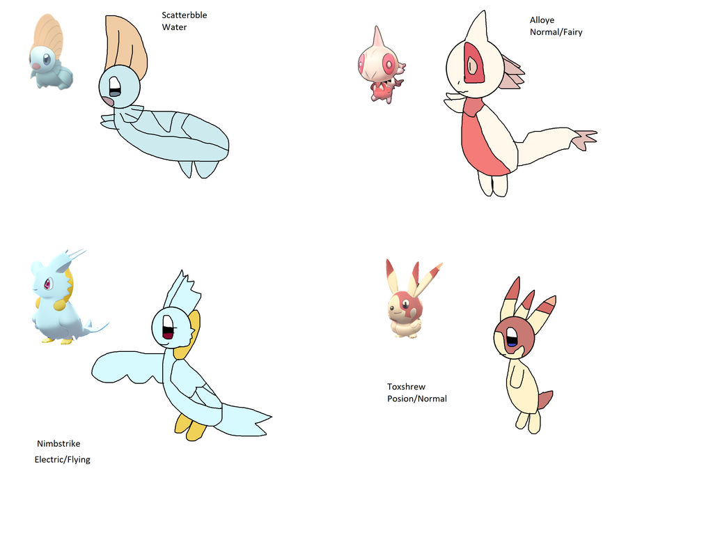 My Fakemon Part 1 by InkedEspeon on DeviantArt
