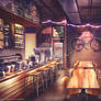 Hipster coffee - Visual Novel Background