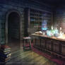 Magical lab - Visual novel Background