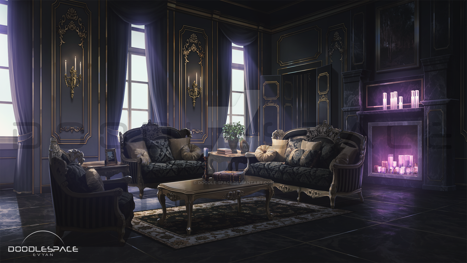 Princess Living Room by doodle-space on DeviantArt