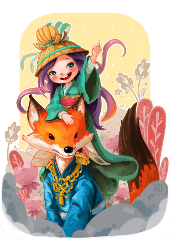 Fox Princess by limzhilin on DeviantArt