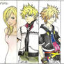 Namine, Roxas, Sora, Kairi