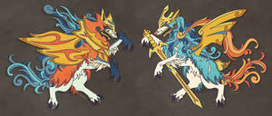 Heraldic Zacian and Zamazenta