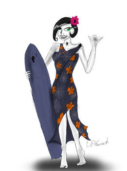 Arachne Spiderwick(Hawaiian dress)