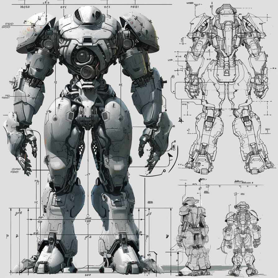 Mecha concept 1 by Henry88 on DeviantArt