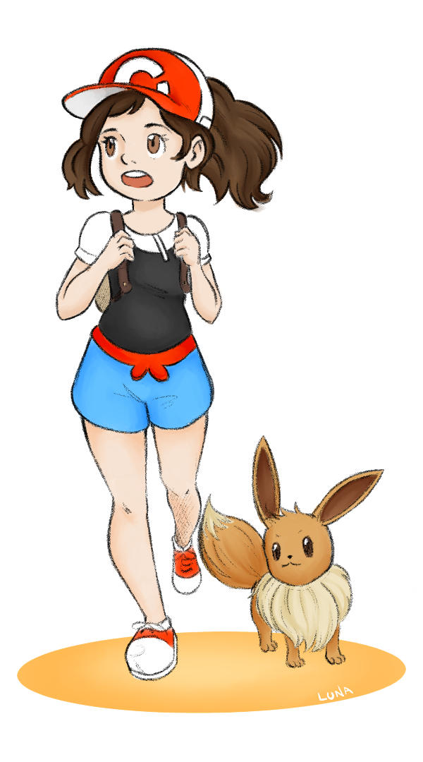 Pokemon Let's Go Eevee Fanart by Luna995 on DeviantArt