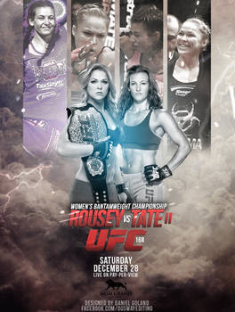 UFC 168 POSTER ROUSEY VS TATE 2