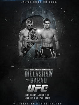 UFC 177 Dillashaw vs Barao 2 - Unofficial Poster