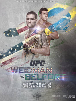 UFC 184 Weidman vs Belfort - Unofficial Poster