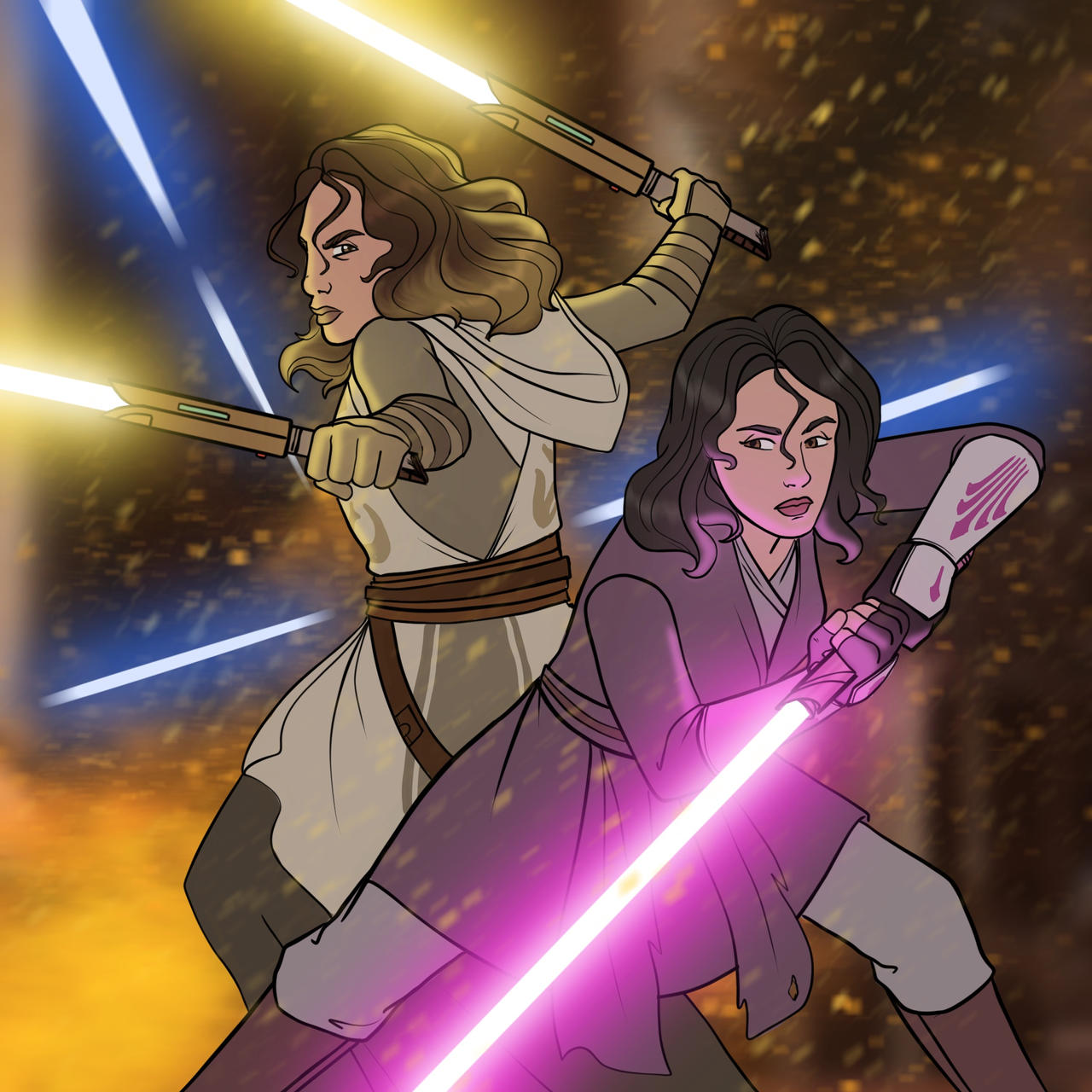 Jedi Rangers - Trini And Kim by TheOneWithTheStuff on DeviantArt