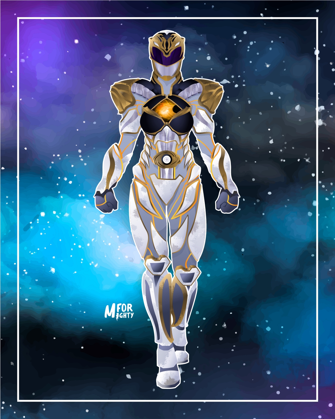 Tomi J. Oliver - 2017 White Ranger by TheOneWithTheStuff on DeviantArt