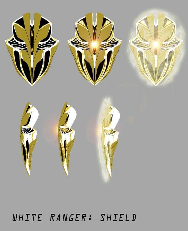 White Ranger Shield - 2017 by TheOneWithTheStuff on DeviantArt