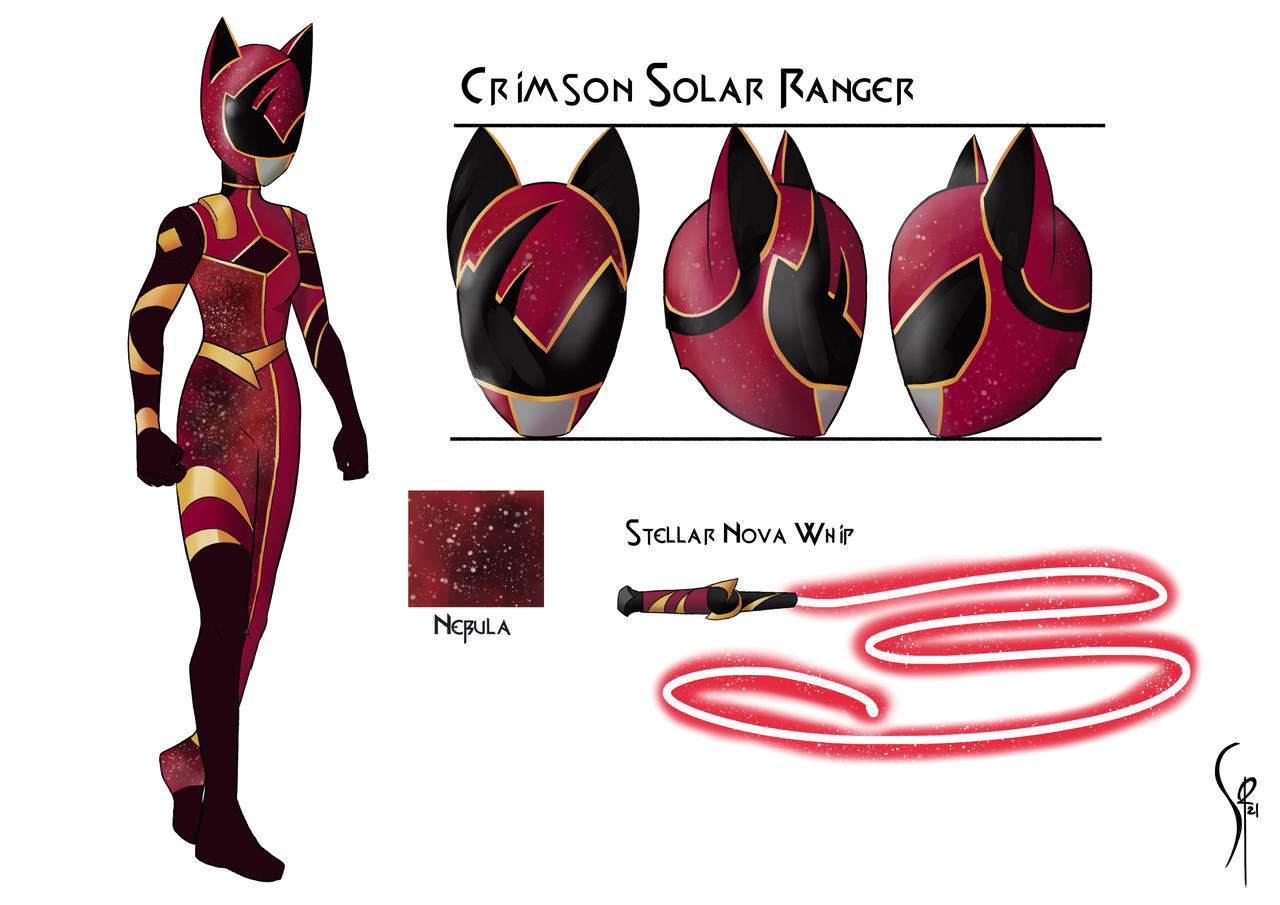 Crimson Solar Ranger Catra by TheOneWithTheStuff on DeviantArt