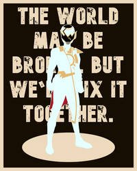 Power Rangers  Poster - Solar White Ranger v2