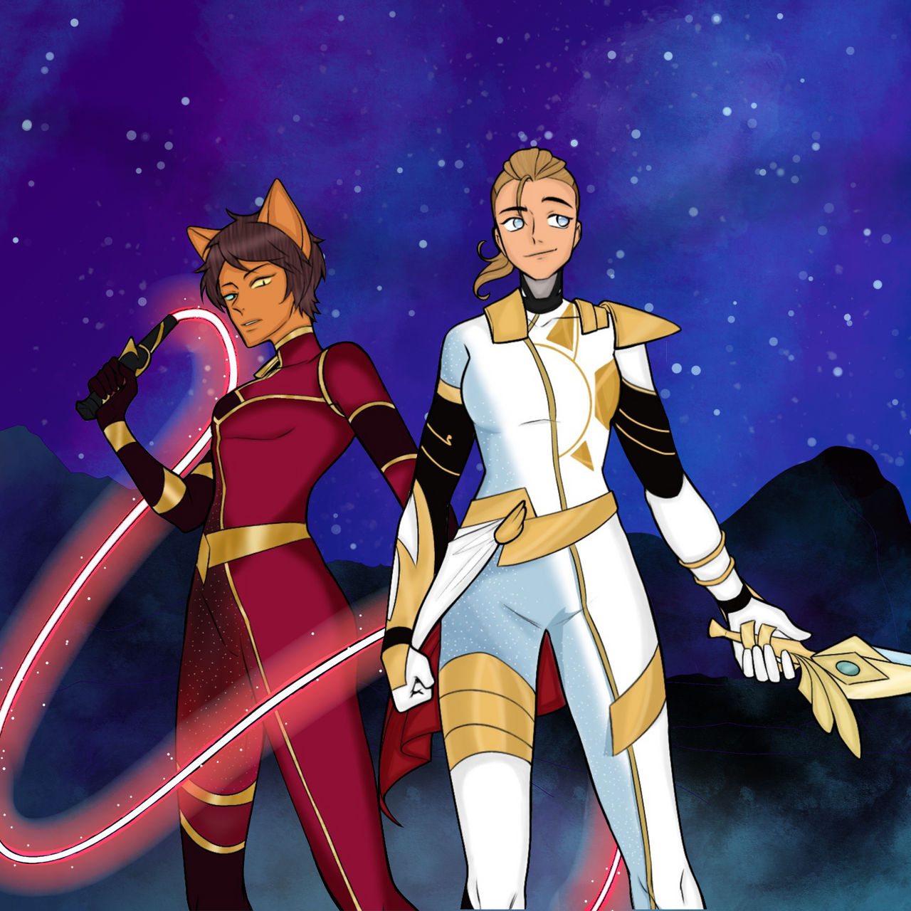 Catradora Solar Rangers by TheOneWithTheStuff on DeviantArt