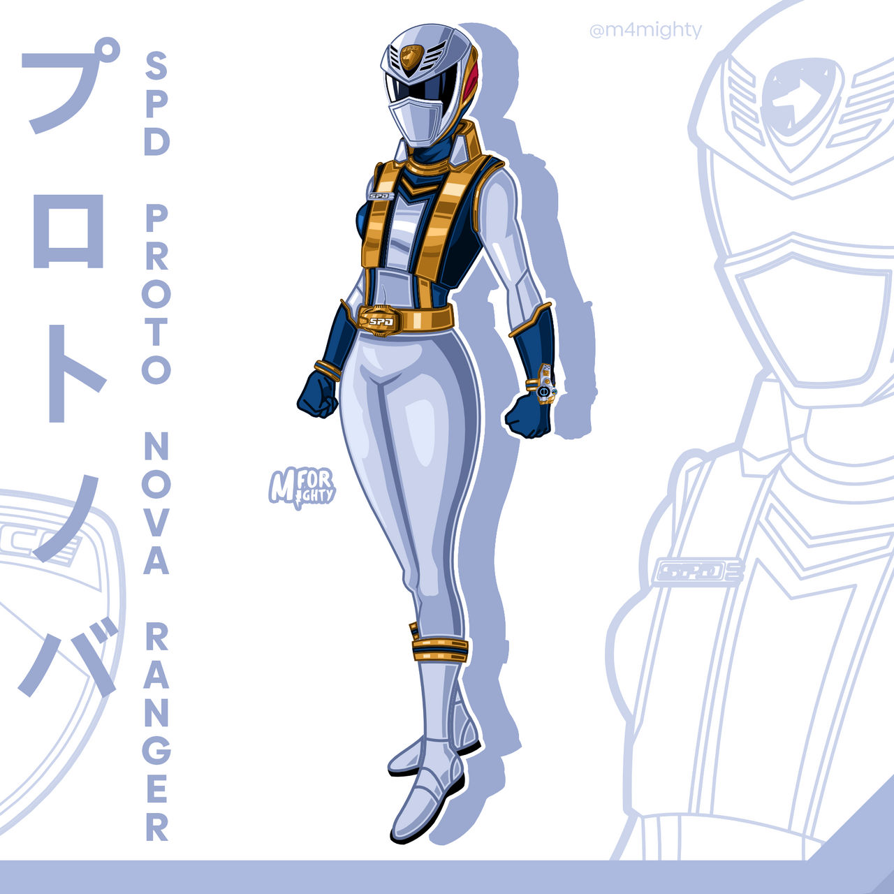 Fen'ari Dalan, SPD Proto Nova Ranger by TheOneWithTheStuff on DeviantArt