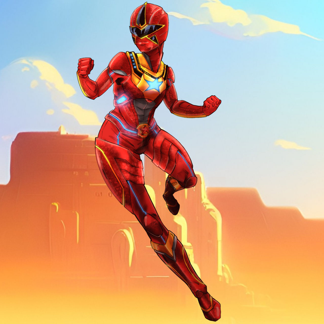 Power Rangers 2017 - Red Zeo Ranger by TheOneWithTheStuff on DeviantArt