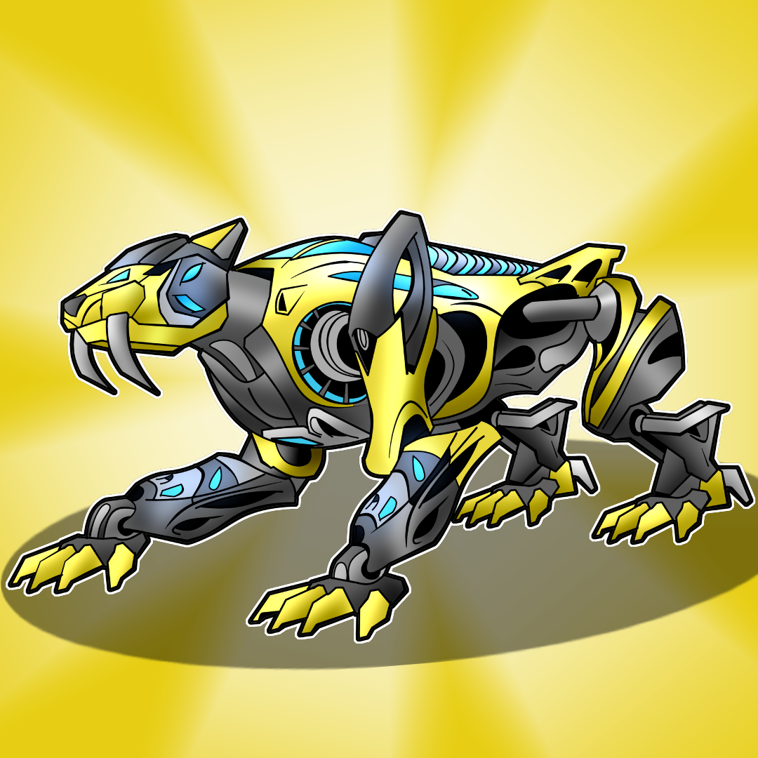 Yellow Power Ranger Tiger Power Rangers 2017-Yellow Saber-toothed Tiger Zord by ...