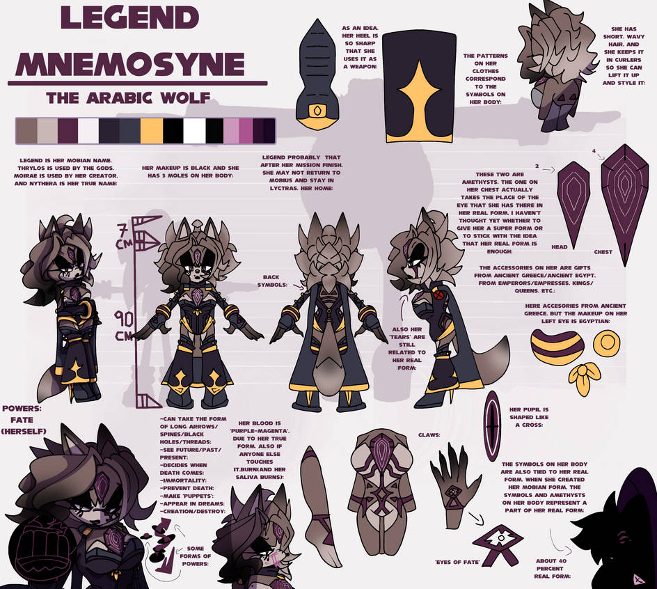 Mnenosyne Sticker LEGEND MNEMOSYNE REFERENCE SHEET by Dixy-Hi on DeviantArt