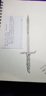 Violet Knighthoof's new Sword Druid's Bane Blade