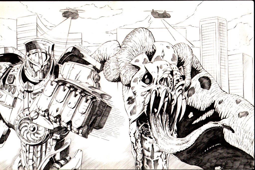 Gypsy Danger vs Cloverfield by AmirKameron