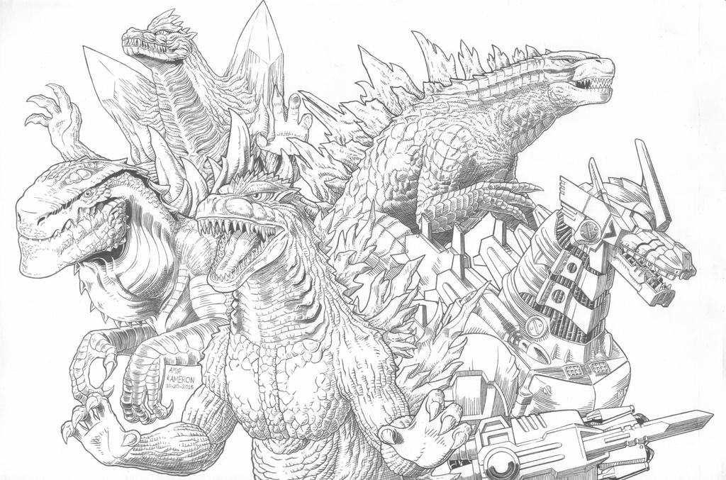 Godzilla squad by AmirKameron