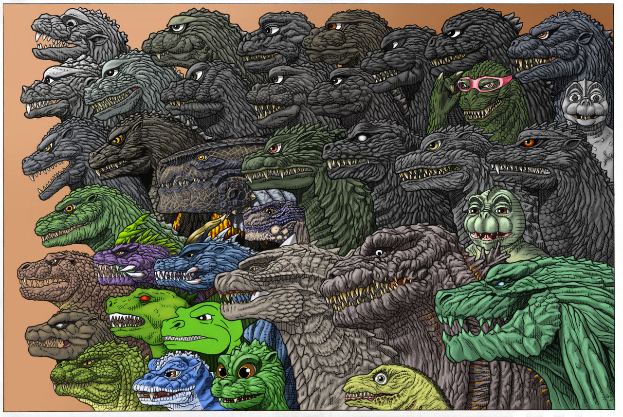 Evolution of Godzilla 1954-2019 by AmirKameron on DeviantArt
