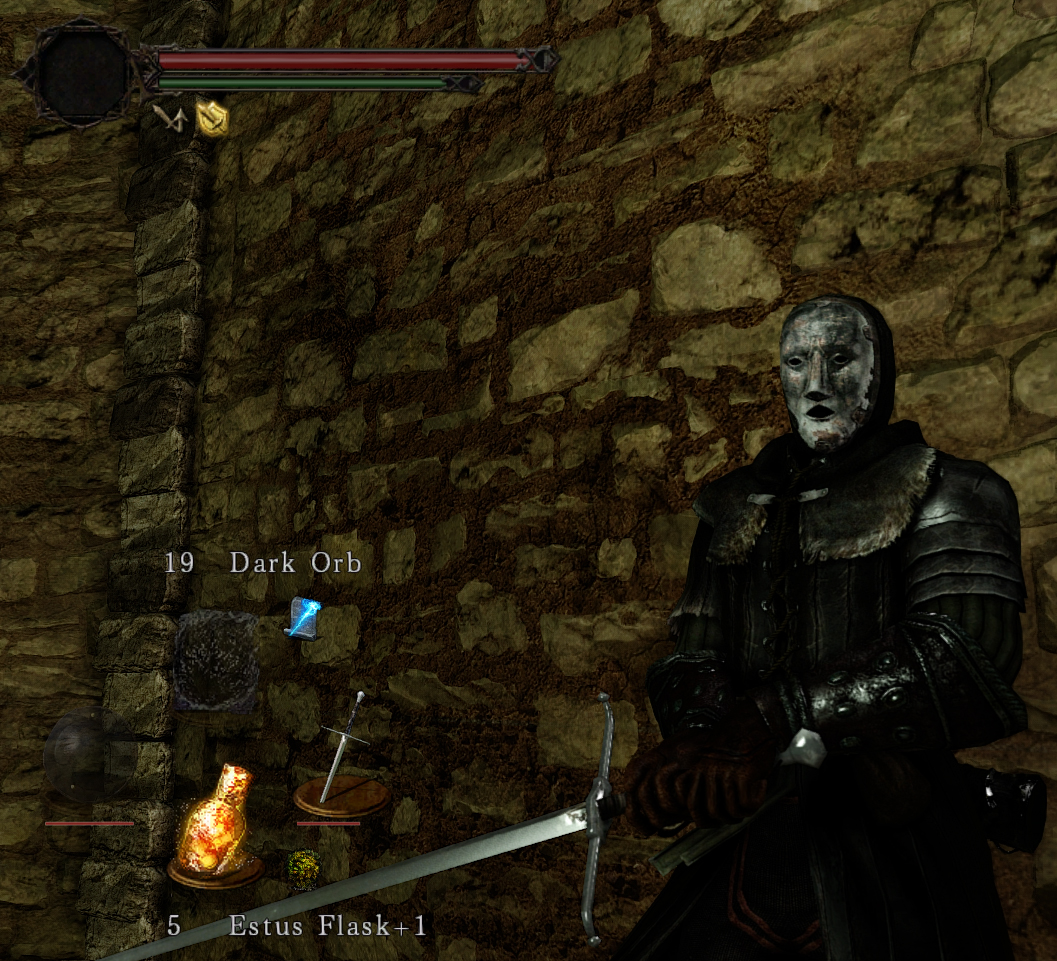 Dark Souls 2 - Manikin Mask-skin + HUD-mods by Cerberus071984 on