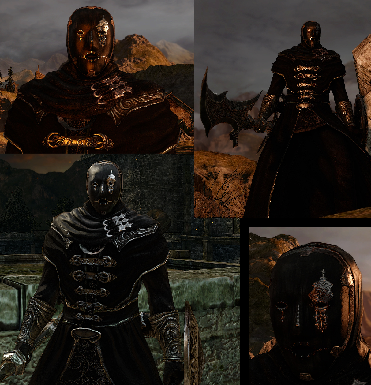 Dark Souls 2 - Manikin Mask-skin + HUD-mods by Cerberus071984 on