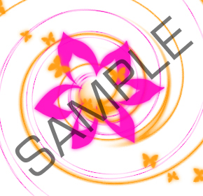 Orange Pink Swirl Sample