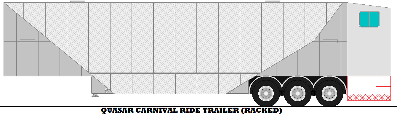 Quasar Carnival Ride Trailer.