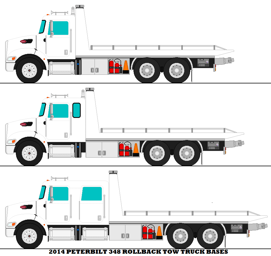 2014 Peterbilt 348 Rollback Tow Truck Bases