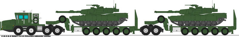 C.R.U.D.E MZKT 74135 Pulling Abrams Tanks
