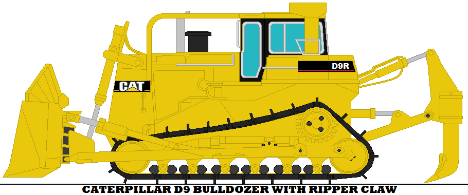 Caterpillar D9 Bulldozer With Ripper Claw by mcspyder1 on DeviantArt
