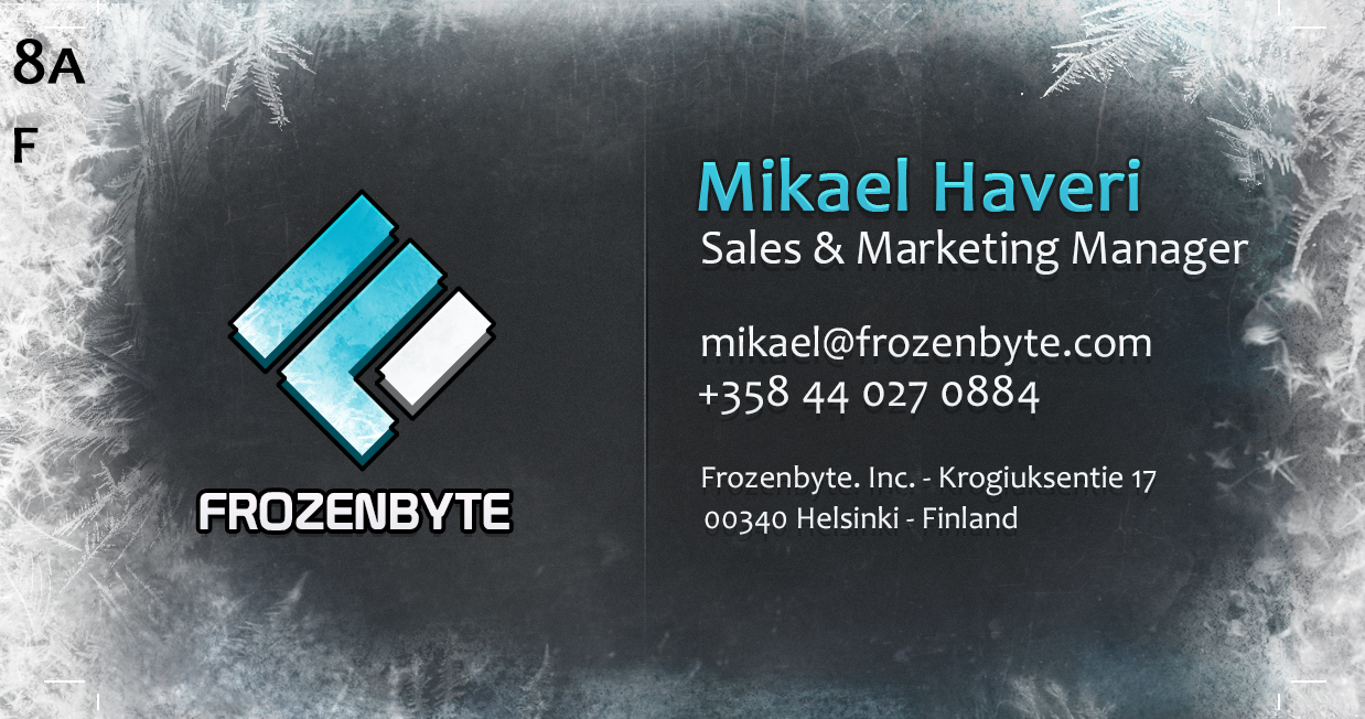 Frozenbyte Business-cards - Special Mockup