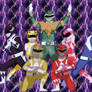 Mighty Morphin Power Rangers with Green