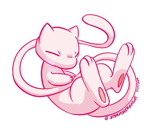 A quick little Mew doodle by me [OC] : r/pokemon