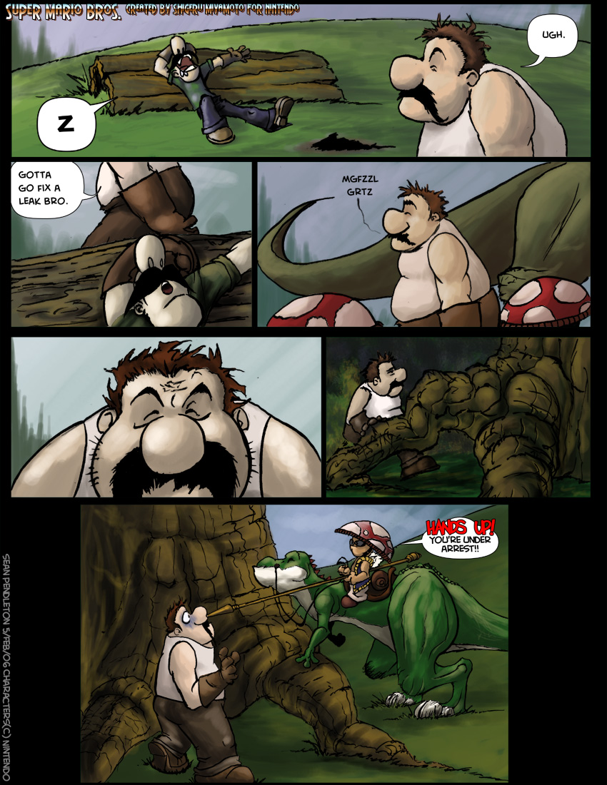 Mario Brothers page five..