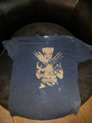 Wolverine Shirt - Bleach Stencil