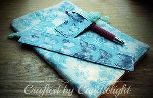 Handmade A5 Notebook Cover With Bookmark