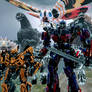 Godzilla and Transformers Heroic Protectors