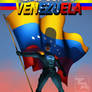 capitan venezuela with flag