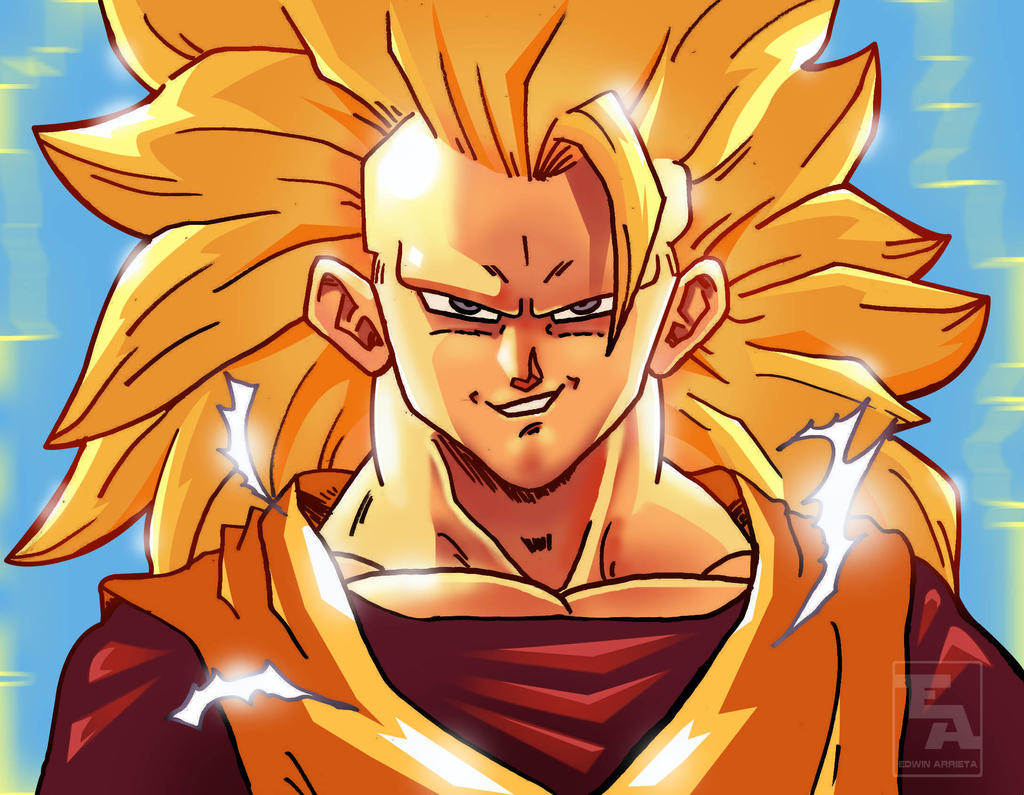 Goku ssj3 Color by edwinj22 on DeviantArt
